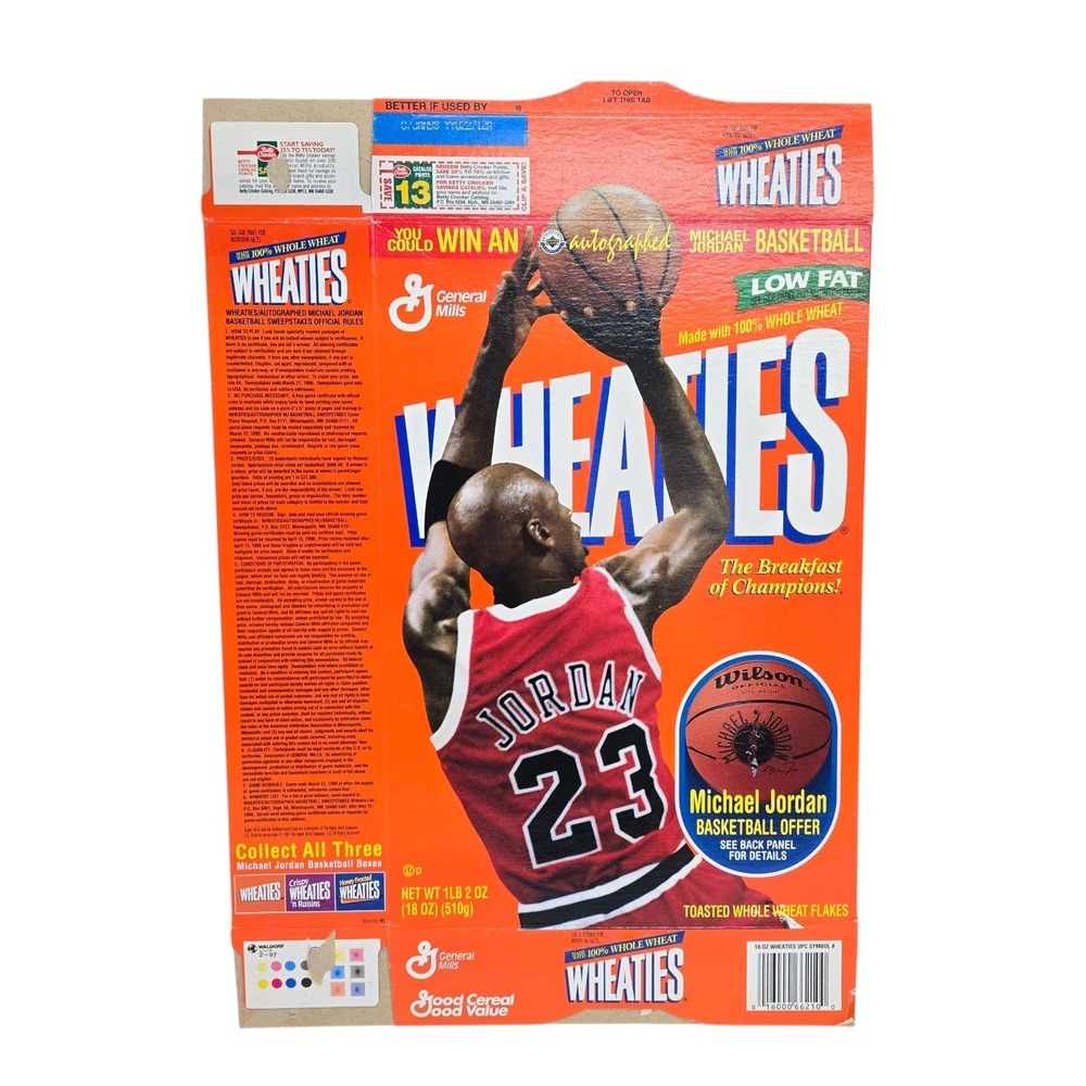 1997 Wheaties Box - Michael Jordan 23 Bulls - Flat